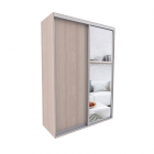 Шкаф-купе 2-х дверный Акцент Купе Акцент-Сим ДЗ 1400х600 Ясень шимо светлый