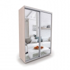 Шкаф-купе 2-х дверный Акцент Купе Акцент-Сим З 1400х600 Ясень шимо светлый