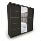 Шкаф-купе 3-х дверный Акцент Купе Акцент-Квадро Д 2100х600 Венге/Бронза