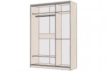 Шкаф-купе трехдверный Е1 Экспресс Трио Элемент 2100х2200h Дуб венге