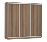 Шкаф-купе трехдверный Е1 Экспресс Трио Элемент 2400х2400h Ясень шимо тёмный